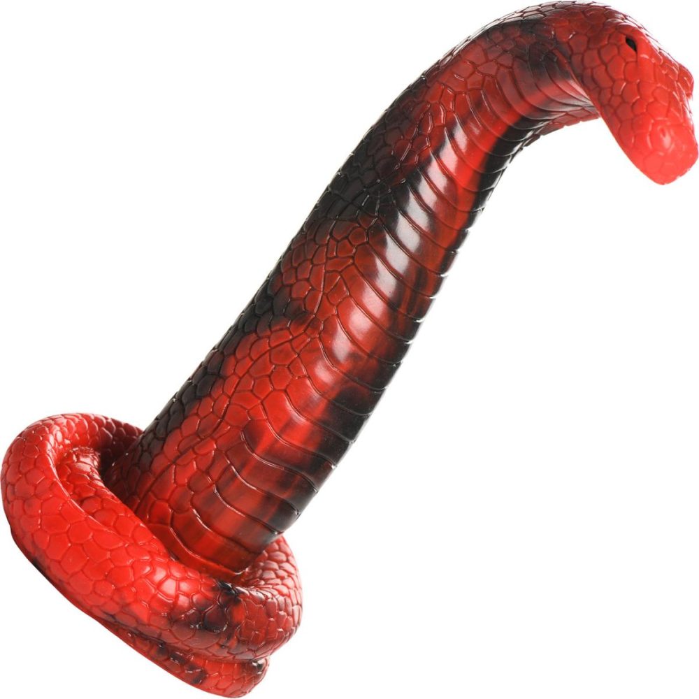 Harness Compatible Dildos | King Cobra 8" Silicone Suction Cup Dildo