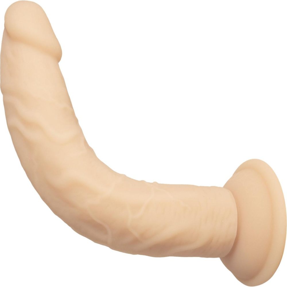 Harness Compatible Dildos | Naked Dual Density 9" Bendable Silicone Suction Cup Dildo – Vanilla