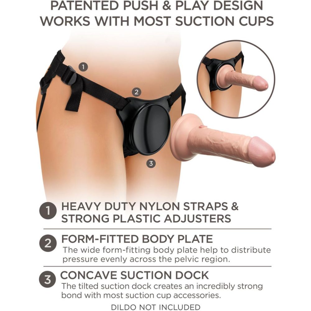 Harnesses, Straps & Handles | King Cock Elite Beginner’s Body Dock Strap-On Harness For Suction Cup Dildos