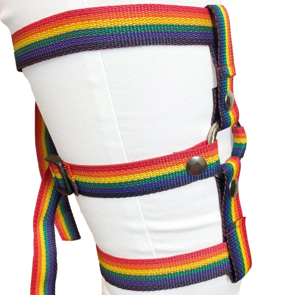 Harnesses, Straps & Handles | Inclusion Rainbow Thigh Harness – Size A Fits Thighs Up To 25"