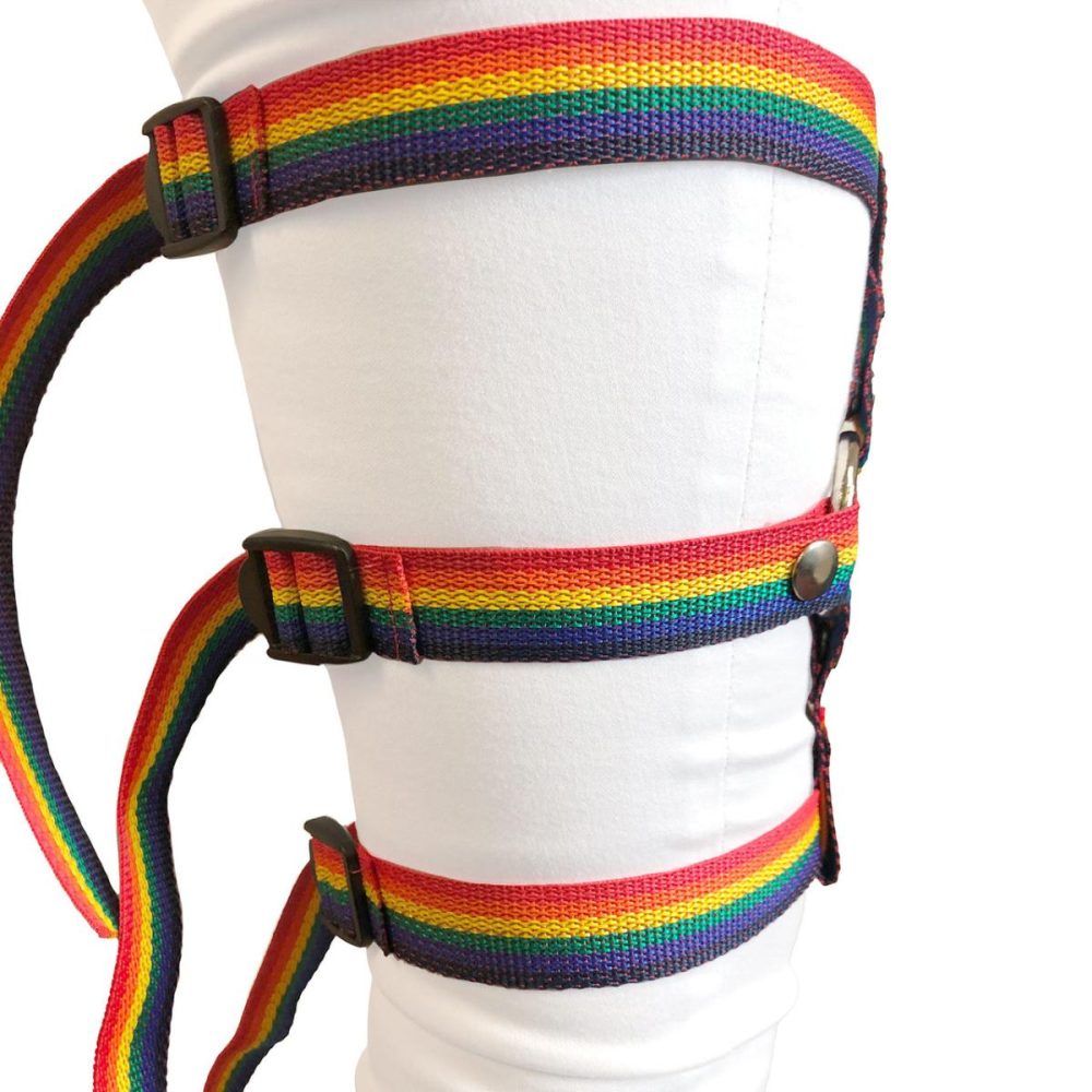 Harnesses, Straps & Handles | Inclusion Rainbow Thigh Harness – Size A Fits Thighs Up To 25"