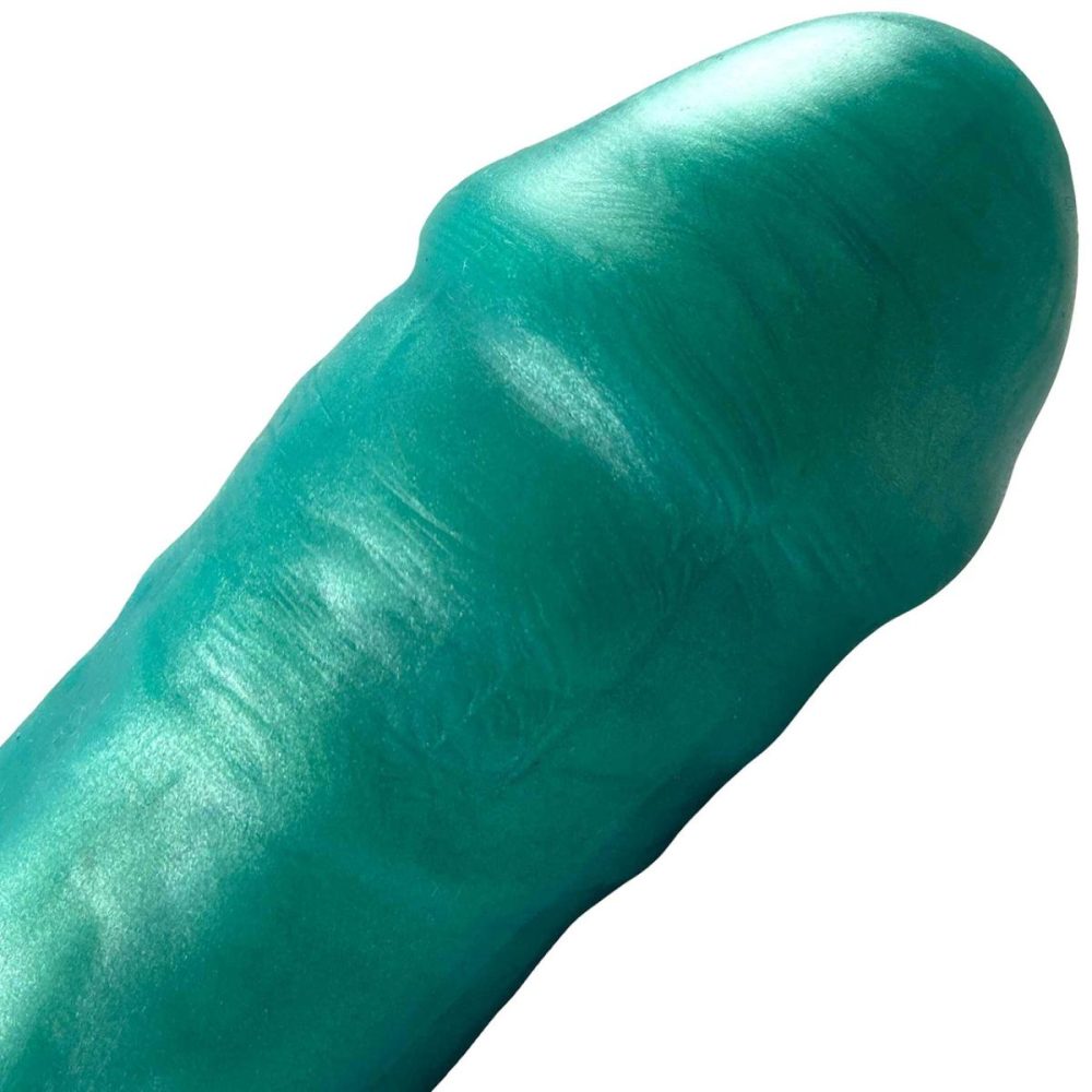 Non-Phallic Dildos | Bella Dual Density 8" Silicone Dildo – Sea Foam