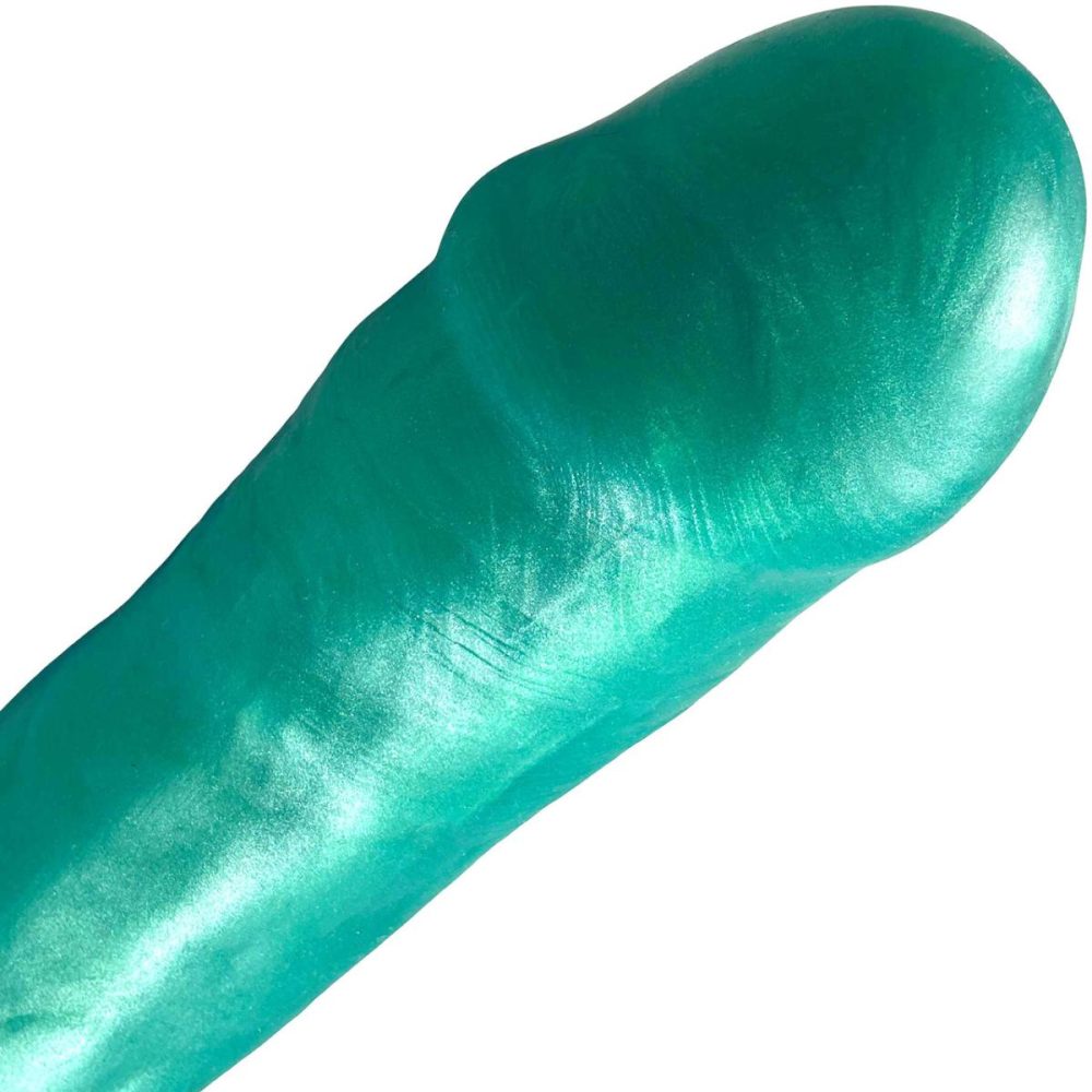 Non-Phallic Dildos | Bella Dual Density 8" Silicone Dildo – Sea Foam