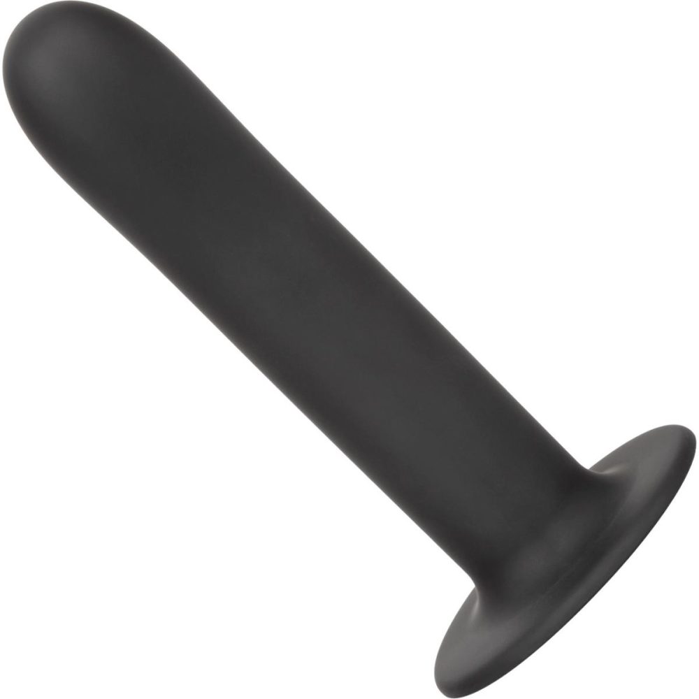 Non-Phallic Dildos | Boundless 7" Smooth Silicone Suction Cup Dildo – Black