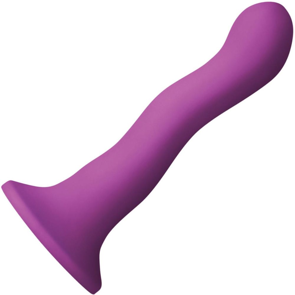 Non-Phallic Dildos | Colours 6" Wave Silicone Suction Cup Dildo – Purple