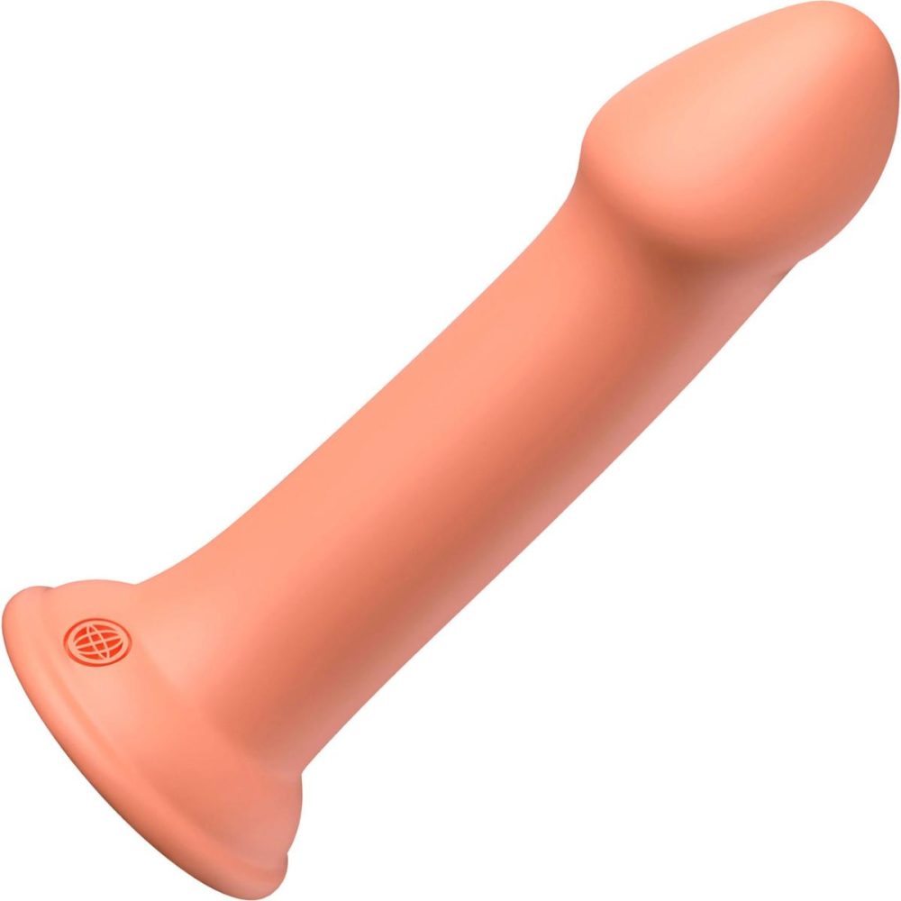 Non-Phallic Dildos | Dillio Platinum Big Hero Silicone 6" Suction Cup Dildo – Peach