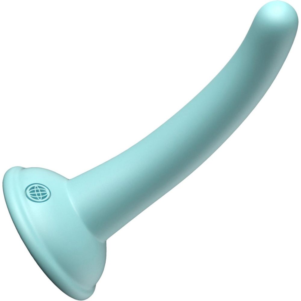 Non-Phallic Dildos | Dillio Platinum Curious Five Silicone 5" Suction Cup Dildo – Teal