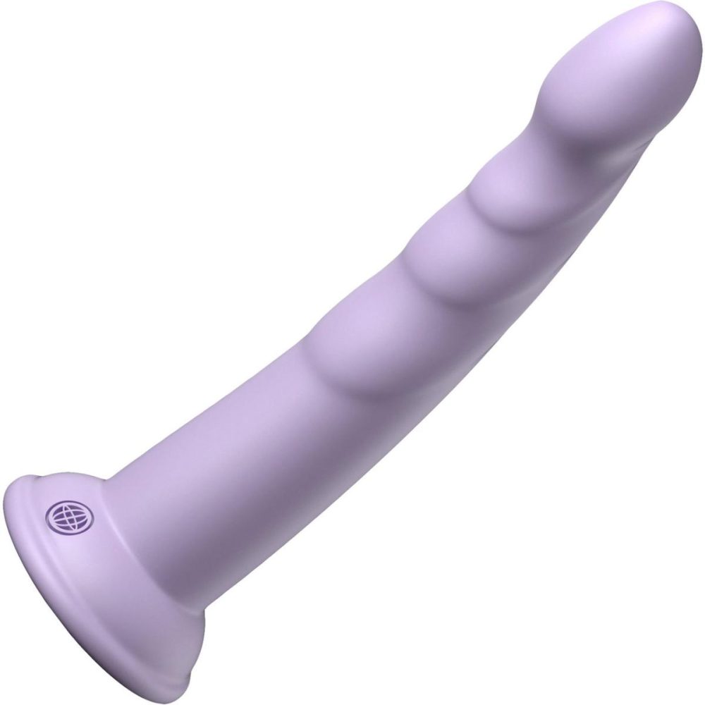 Non-Phallic Dildos | Dillio Platinum Slim Seven Silicone 7" Suction Cup Dildo – Lavender