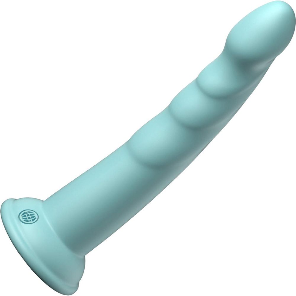 Non-Phallic Dildos | Dillio Platinum Slim Seven Silicone 7" Suction Cup Dildo – Teal