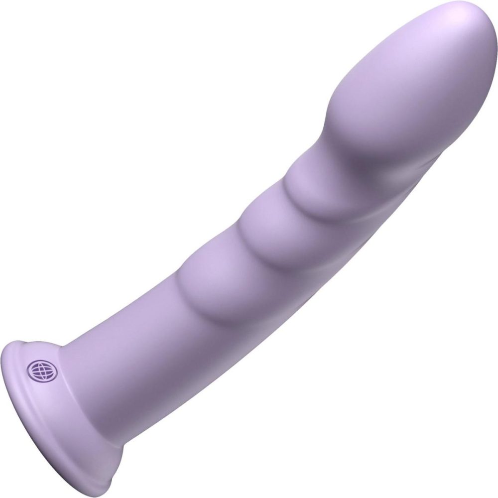 Non-Phallic Dildos | Dillio Platinum Super Eight Silicone 8" Suction Cup Dildo – Lavender