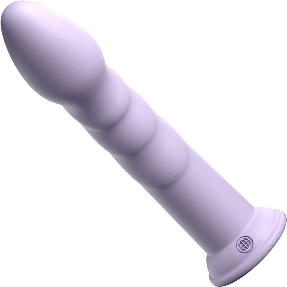 Non-Phallic Dildos | Dillio Platinum Super Eight Silicone 8" Suction Cup Dildo – Lavender