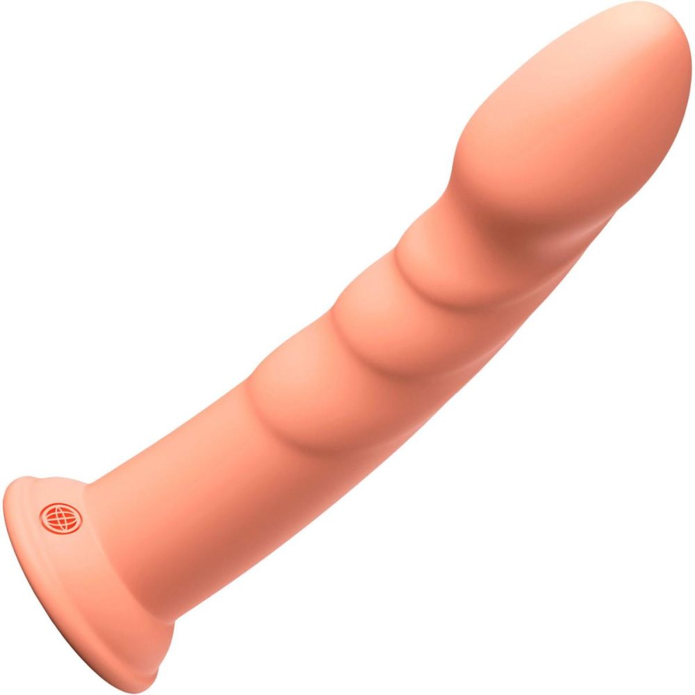 Non-Phallic Dildos | Dillio Platinum Super Eight Silicone 8" Suction Cup Dildo – Peach