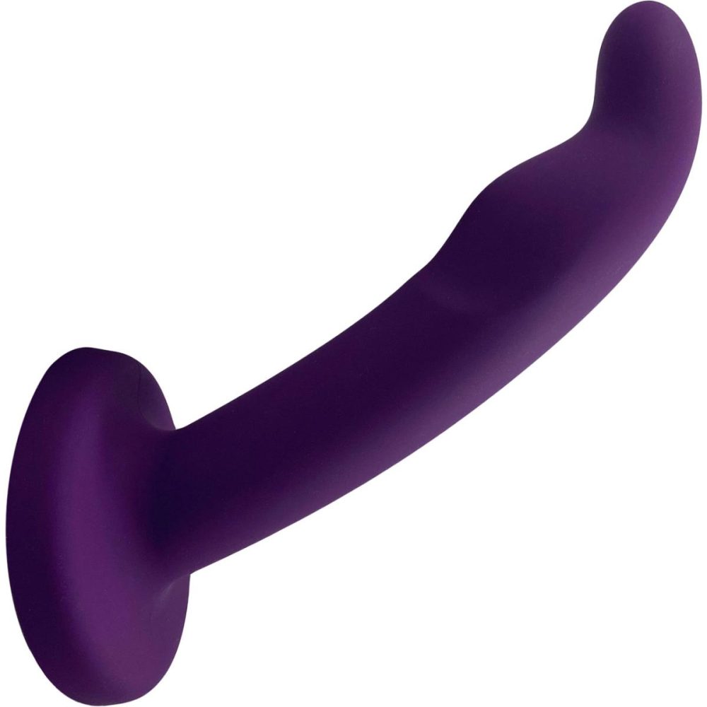 Non-Phallic Dildos | Merge Collection Astil 8" Silicone Suction Cup Dildo – Purple