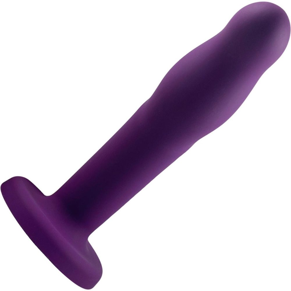 Non-Phallic Dildos | Merge Collection Astil 8" Silicone Suction Cup Dildo – Purple