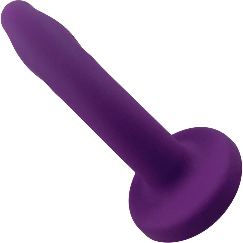 Non-Phallic Dildos | Merge Collection Astil 8" Silicone Suction Cup Dildo – Purple