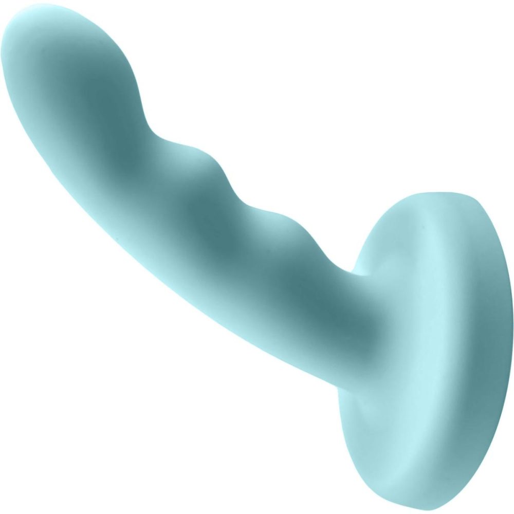 Non-Phallic Dildos | Merge Collection Jaspar 6" Silicone Suction Cup Dildo – Aqua