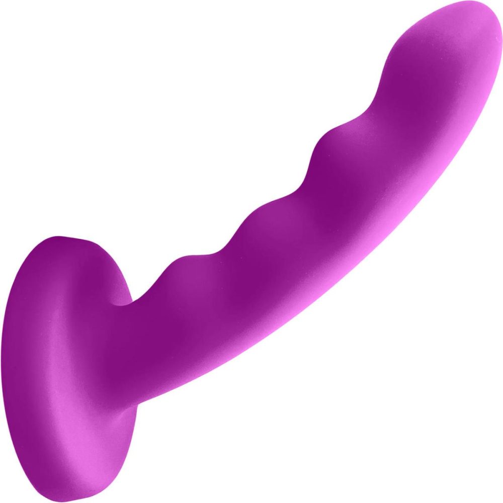 Non-Phallic Dildos | Merge Collection Nautia 8" Silicone Suction Cup Dildo – Fuchsia