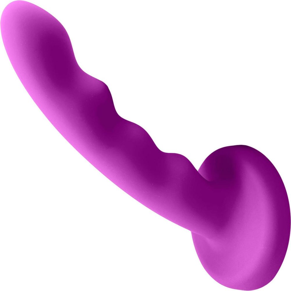 Non-Phallic Dildos | Merge Collection Nautia 8" Silicone Suction Cup Dildo – Fuchsia