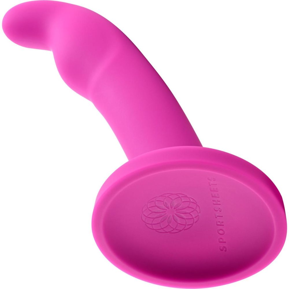 Non-Phallic Dildos | Merge Collection Tana 8" Silicone Suction Cup Dildo – Pink