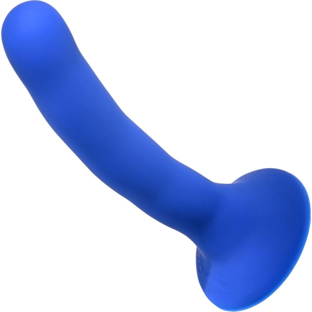 Non-Phallic Dildos | Please 5.25" Silicone Harness Compatible Dildo – Blue