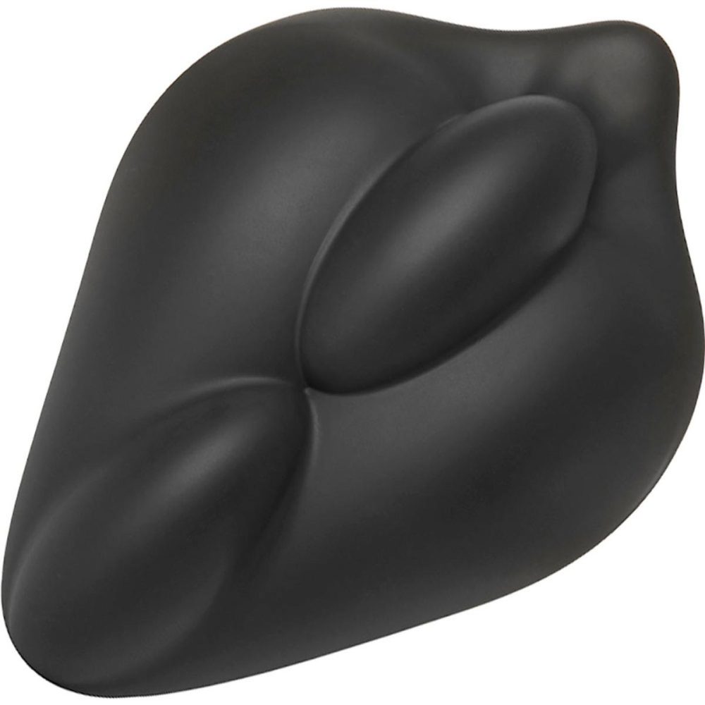 Non-Vibrating Silicone Grinders | Bumpher Soft Silicone Dildo Base for Harness Play – Black