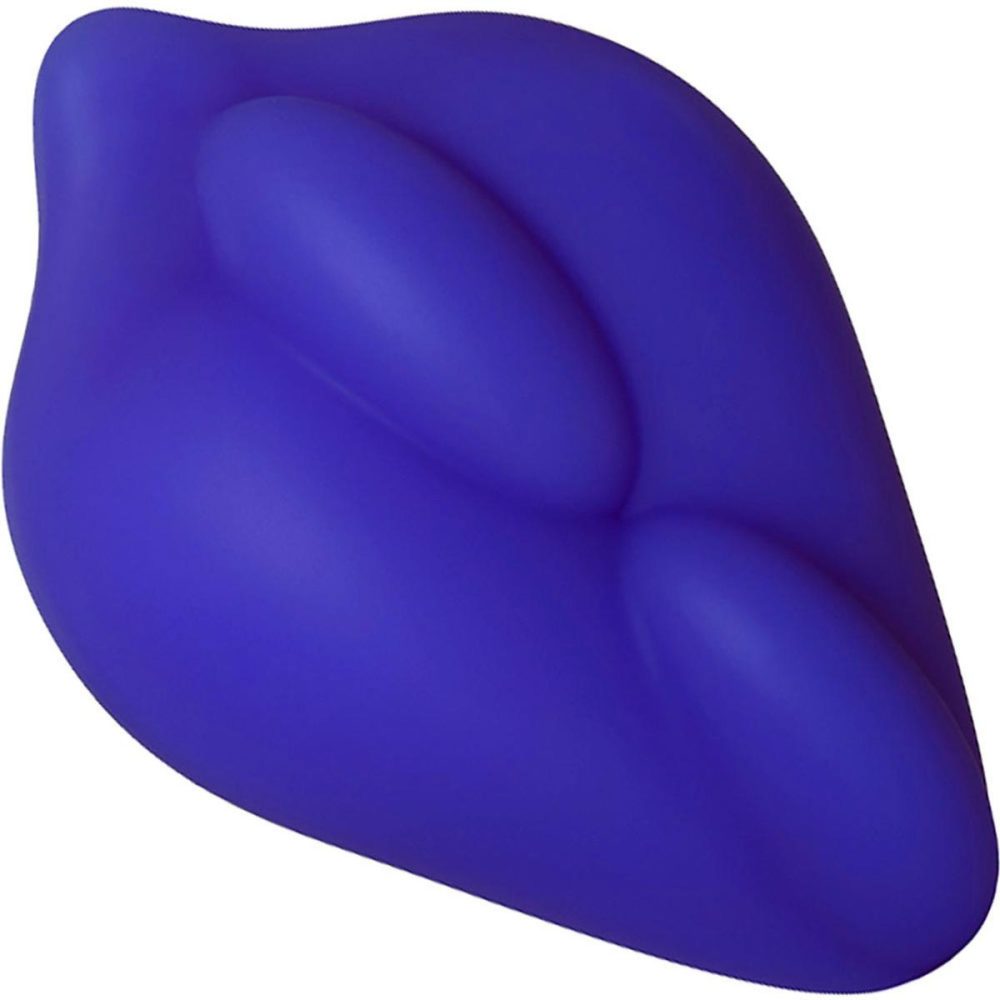 Non-Vibrating Silicone Grinders | Bumpher Soft Silicone Dildo Base for Harness Play – Midnight Blue