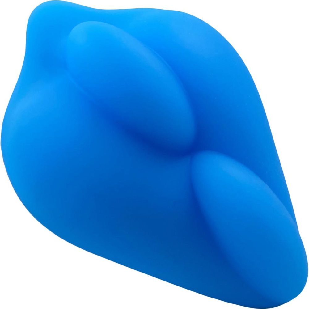 Non-Vibrating Silicone Grinders | Bumpher Soft Silicone Dildo Base for Harness Play – Sea Blue