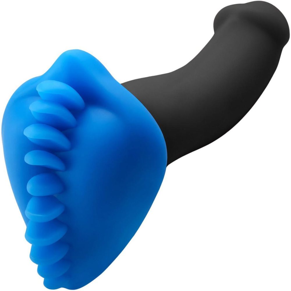 Non-Vibrating Silicone Grinders | Shagger Soft Silicone Dildo Base Stimulation Cover For Harness Play – Azure