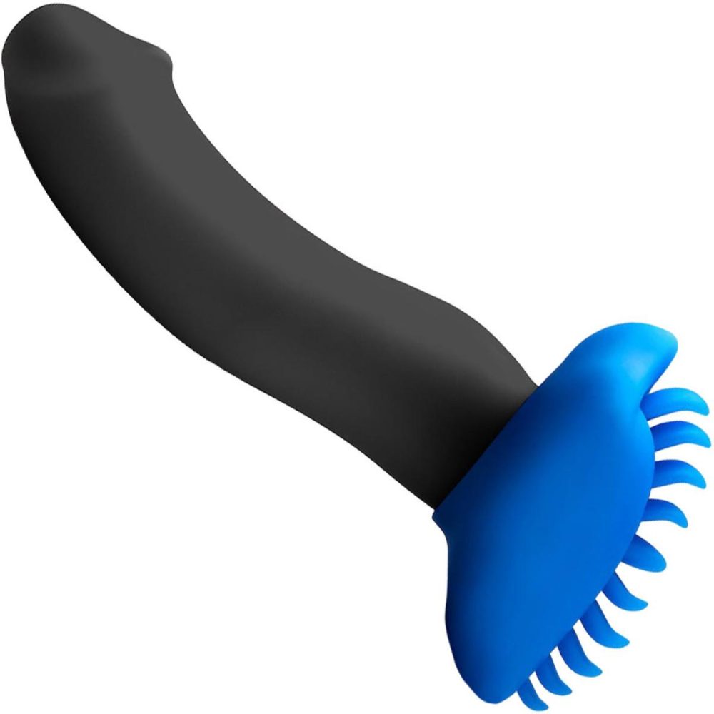 Non-Vibrating Silicone Grinders | Shagger Soft Silicone Dildo Base Stimulation Cover For Harness Play – Azure