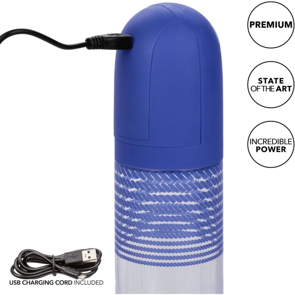 Penis Pumps | Admiral Rechargeable Rock Hard Penis Pump Kit – Blue