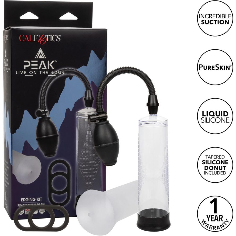 Penis Pumps | Peak Edging Kit With Penis Pump, Stroker & Silicone Cock Ring