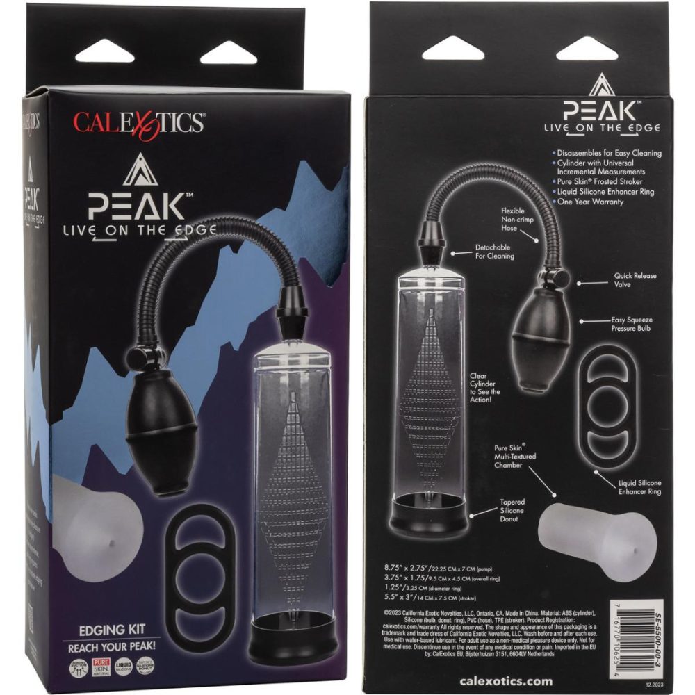 Penis Pumps | Peak Edging Kit With Penis Pump, Stroker & Silicone Cock Ring