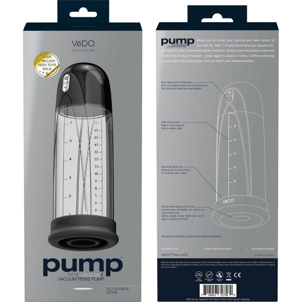 Penis Pumps | PUMP Rechargeable Automatic Vacuum Penis Pump VeDO