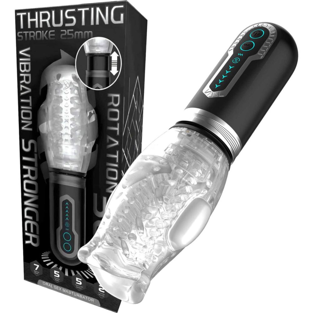 Penis Toys | Gawk Gawk 3000 Thrusting Rotating Vibrating Rechargeable Oral Sex Penis Masturbator