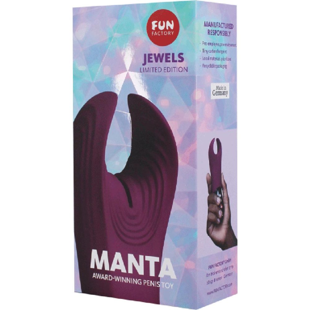 Penis Toys | JEWELS MANTA Vibrating Penis Stroker & Couples Penis Toy – Garnet