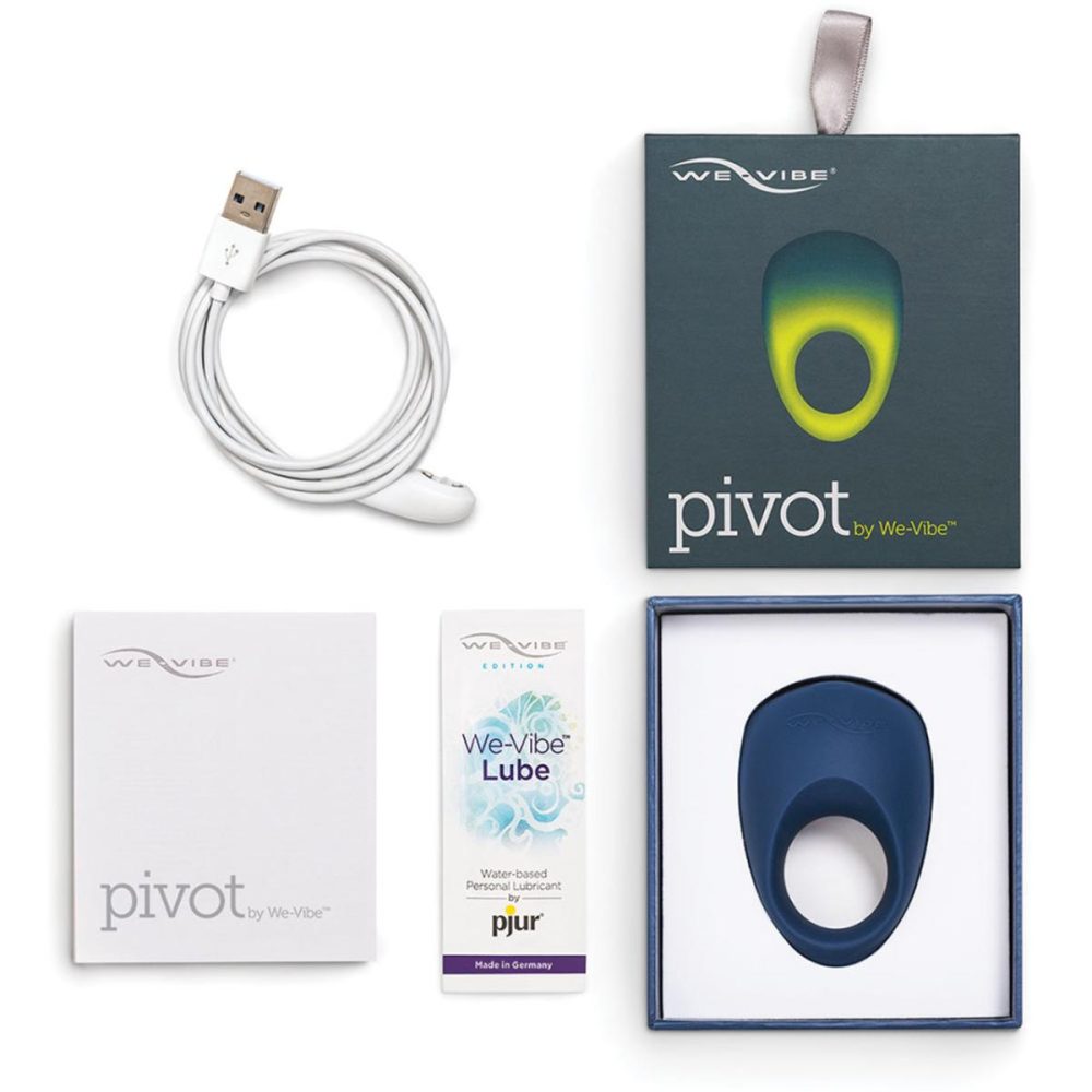 Penis Toys | Pivot by Vibrating Silicone Rechargeable Penis Ring – Blue