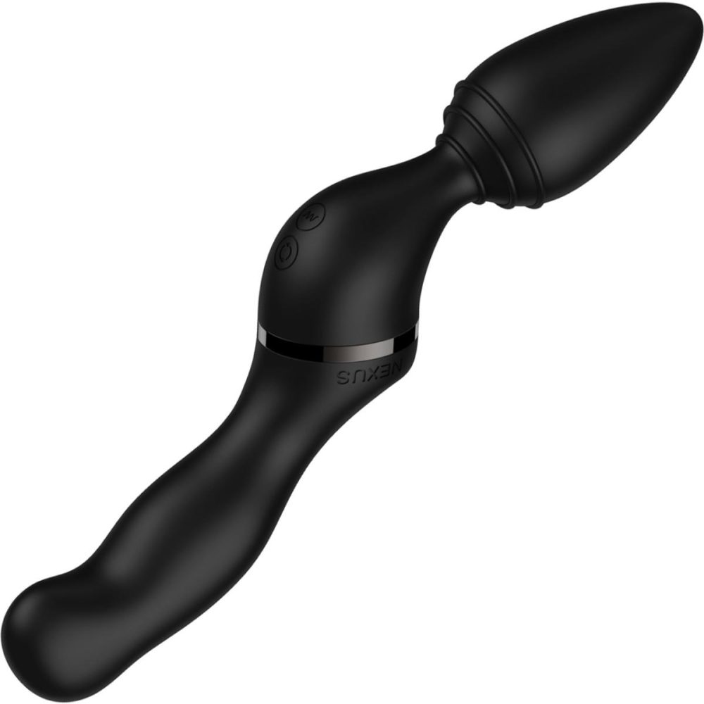 Prostate Massagers | Revo Twist Dual Use Silicone Vibrating Anal Plug & Rotating Prostate Massager With Remote