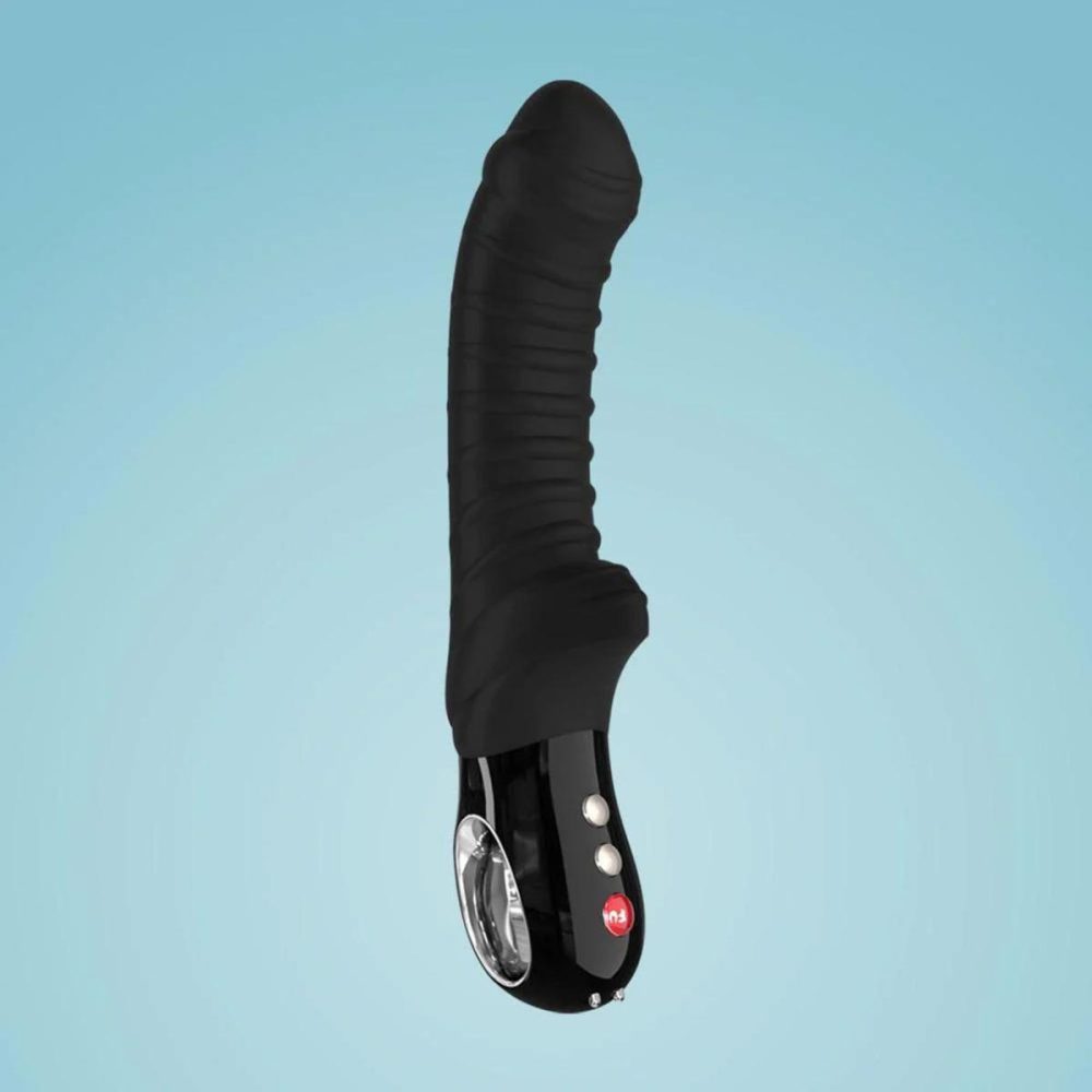 Prostate Massagers | TIGER Silicone Waterproof Rechargeable G-Spot Vibrator – Black