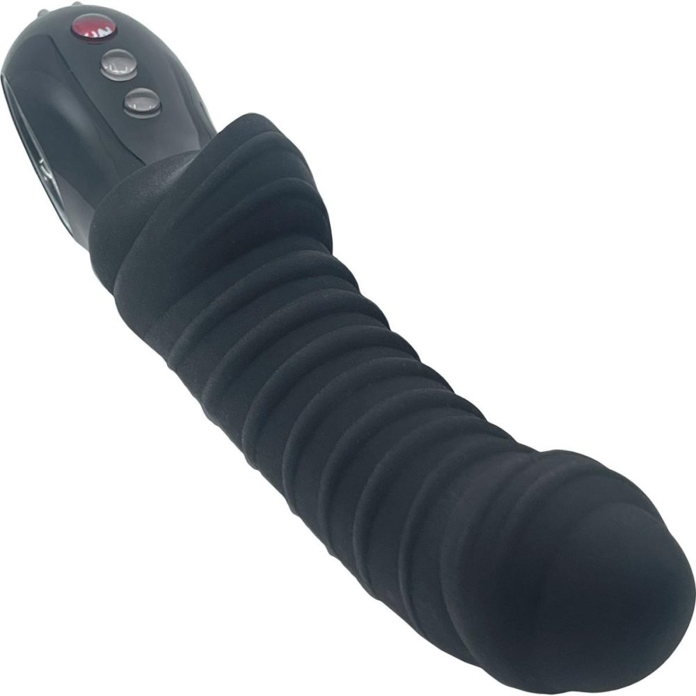 Prostate Massagers | TIGER Silicone Waterproof Rechargeable G-Spot Vibrator – Black