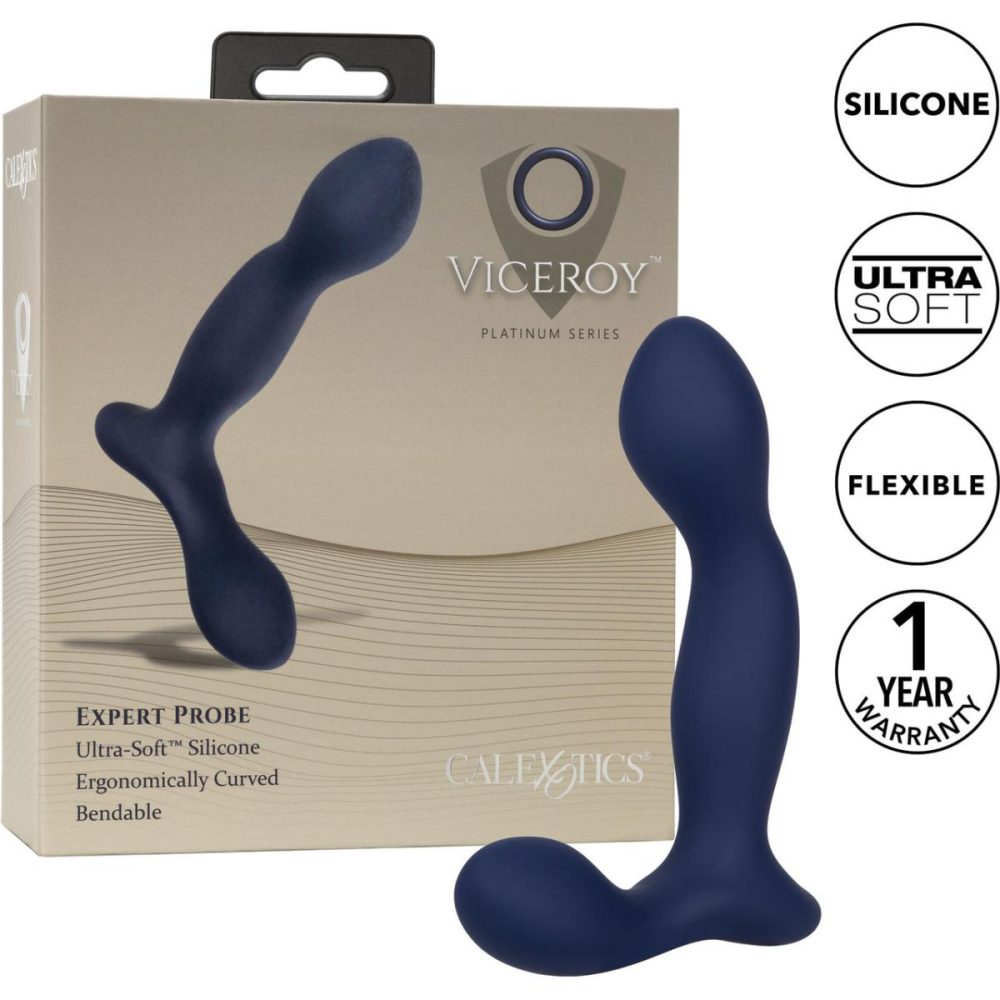 Prostate Massagers | Viceroy Platinum Series Expert Silicone Anal Probe – Blue