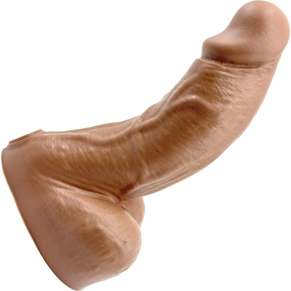 Realistic Dildos | BIG Daddy Dallas XL 9" Platinum Silicone Realistic Dildo – Caramel