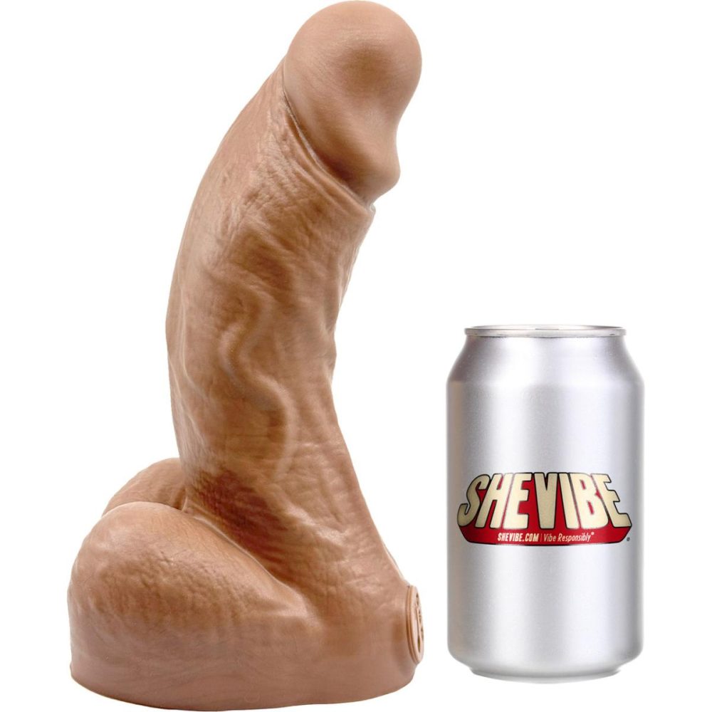 Realistic Dildos | BIG Daddy Dallas XL 9" Platinum Silicone Realistic Dildo – Caramel