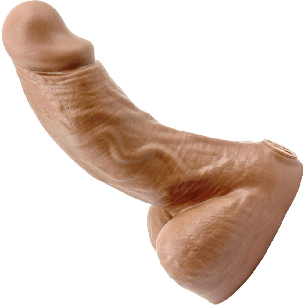 Realistic Dildos | BIG Daddy Dallas XL 9" Platinum Silicone Realistic Dildo – Caramel