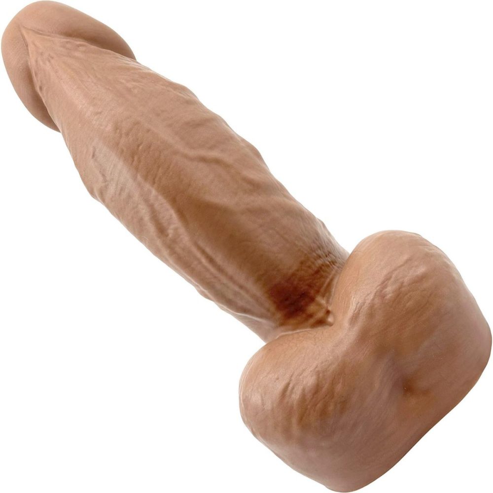 Realistic Dildos | BIG Daddy Dallas XL 9" Platinum Silicone Realistic Dildo – Caramel