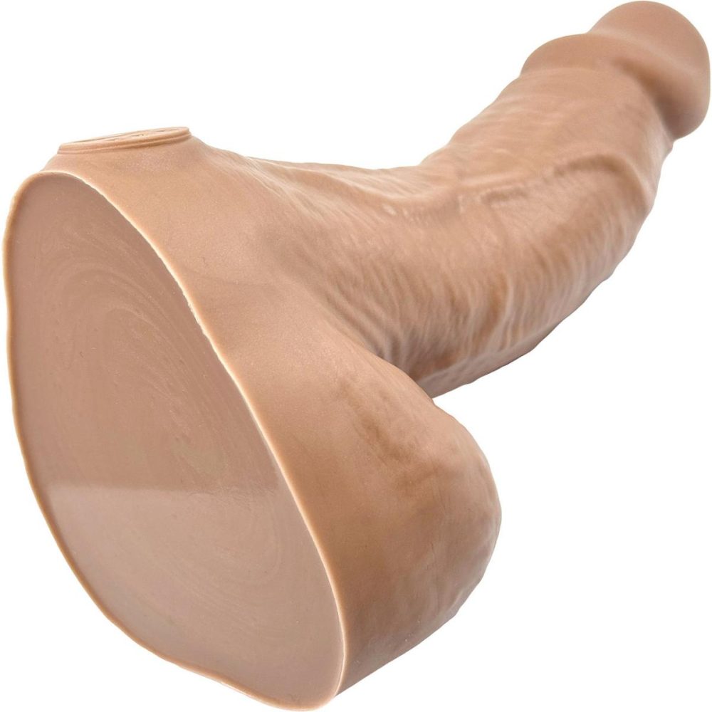 Realistic Dildos | BIG Daddy Dallas XL 9" Platinum Silicone Realistic Dildo – Caramel