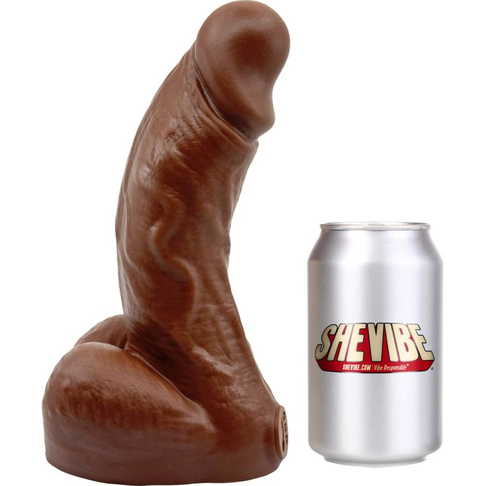 Realistic Dildos | BIG Daddy Dallas XL 9" Platinum Silicone Realistic Dildo – Chocolate