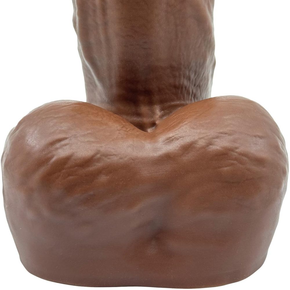 Realistic Dildos | BIG Daddy Dallas XL 9" Platinum Silicone Realistic Dildo – Chocolate