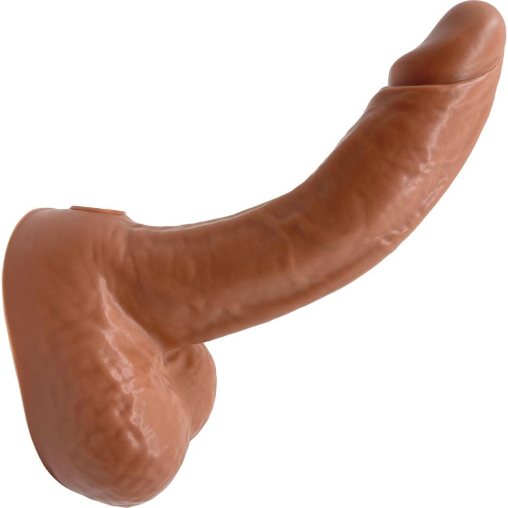 Realistic Dildos | BIG Daddy Dante XL 9.5" Platinum Silicone Realistic Dildo With Balls – Caramel