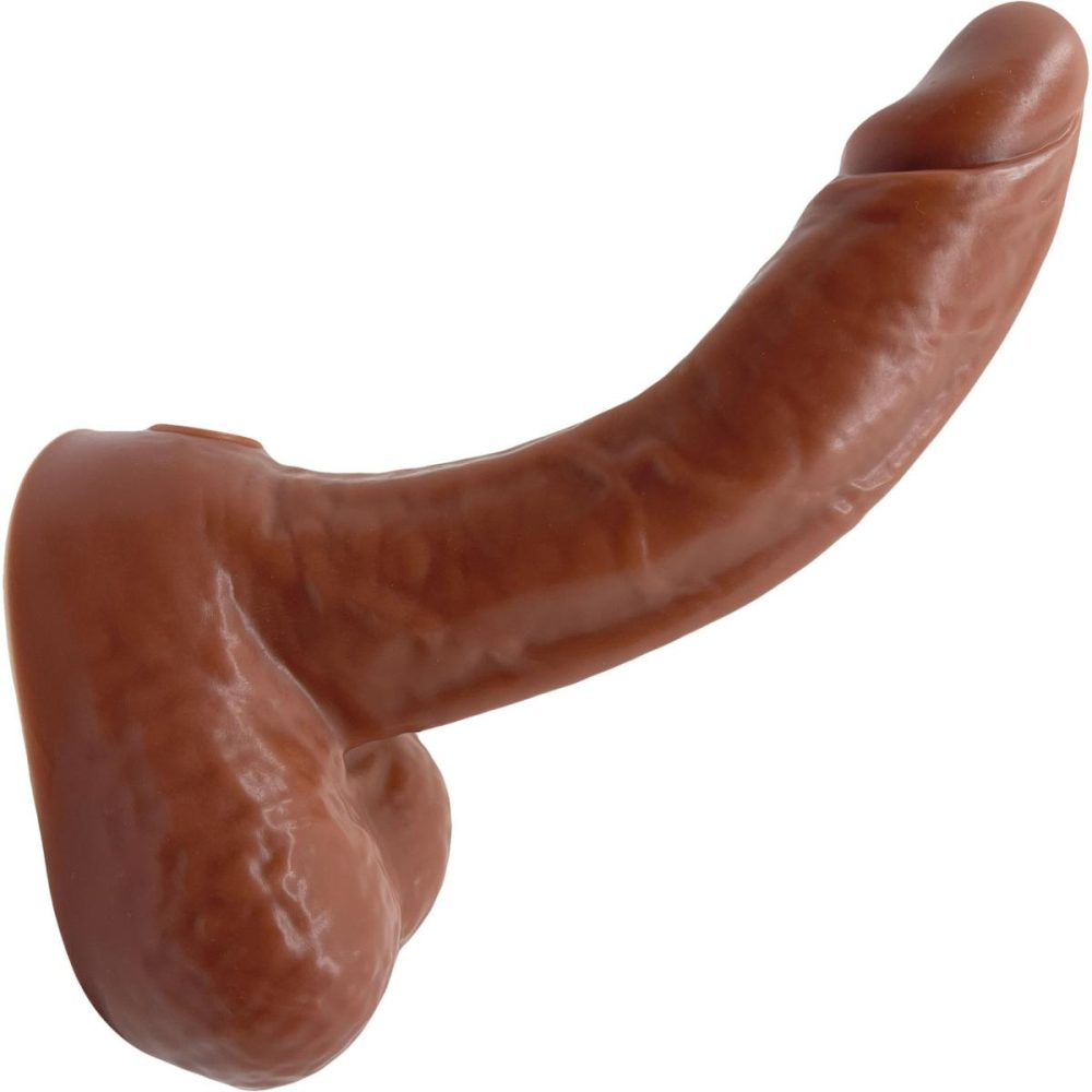 Realistic Dildos | BIG Daddy Dante XL 9.5" Platinum Silicone Realistic Dildo With Balls – Chocolate