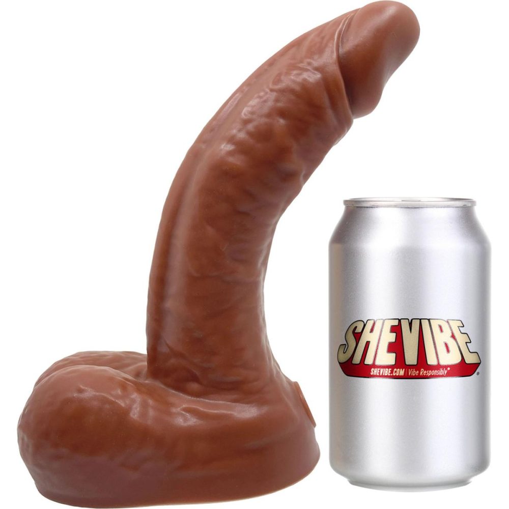 Realistic Dildos | BIG Daddy Dante XL 9.5" Platinum Silicone Realistic Dildo With Balls – Chocolate